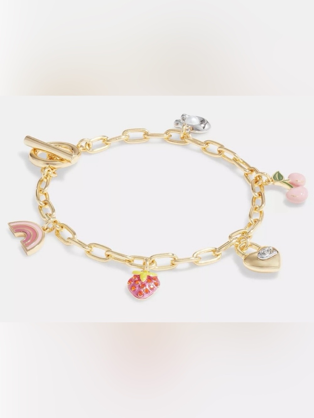 Coach Gold Charm Bracelet